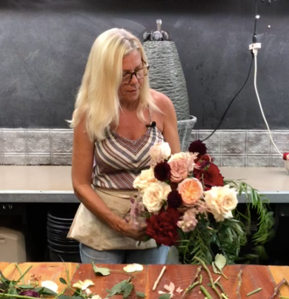 susan davis live instagram bouquet tutorial