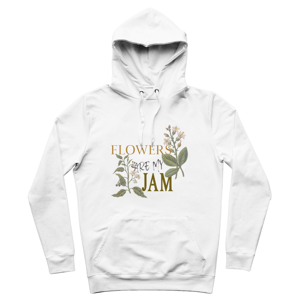 flowers are my jam graphic hoodie
